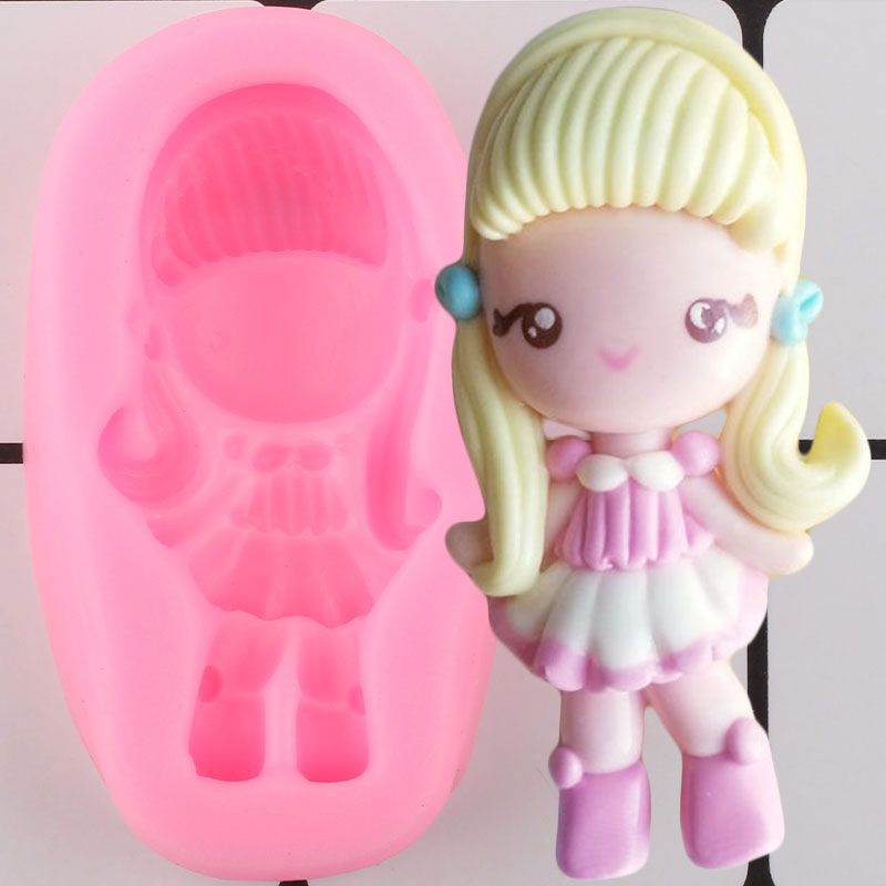 3D Girls Princess Silicone Mold DIY Chocolate Candy Cookie