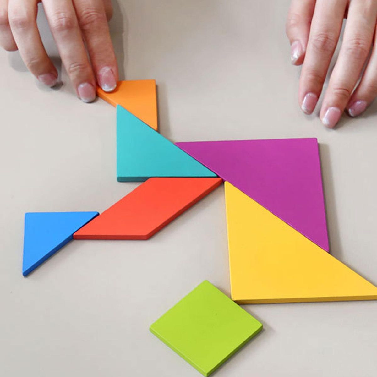 Tangram Shapes Puzzle Set Learning Toys For Ages 4-8 Boys Girls