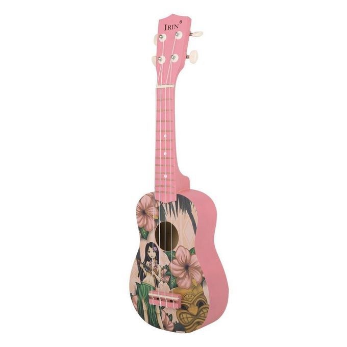 Hawaiian Girl 21 Inch 4 String Ukulele Basswood Uke Musical Instrument