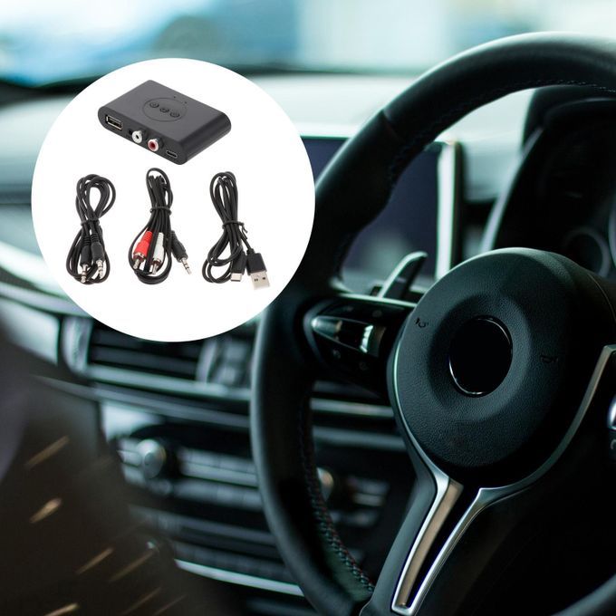 Portable Receiver Bluetooth 5.0 NFC 2 RCA Audio Adapter For Music