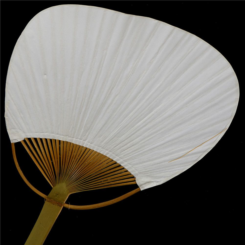 1pc A;23*13cm.B:38*24.5cm,C:25.5*20cm Elegant White Party Hand Favors Sizes Folding 3 Paper Fan Wedding