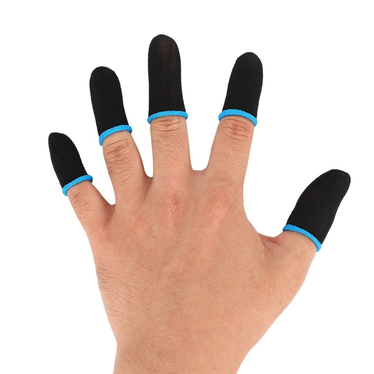 18-Pin Carbon Fiber Finger Sleeves For PUBG Mobile Games Press Screen Finger Sleeves(16 Pcs)