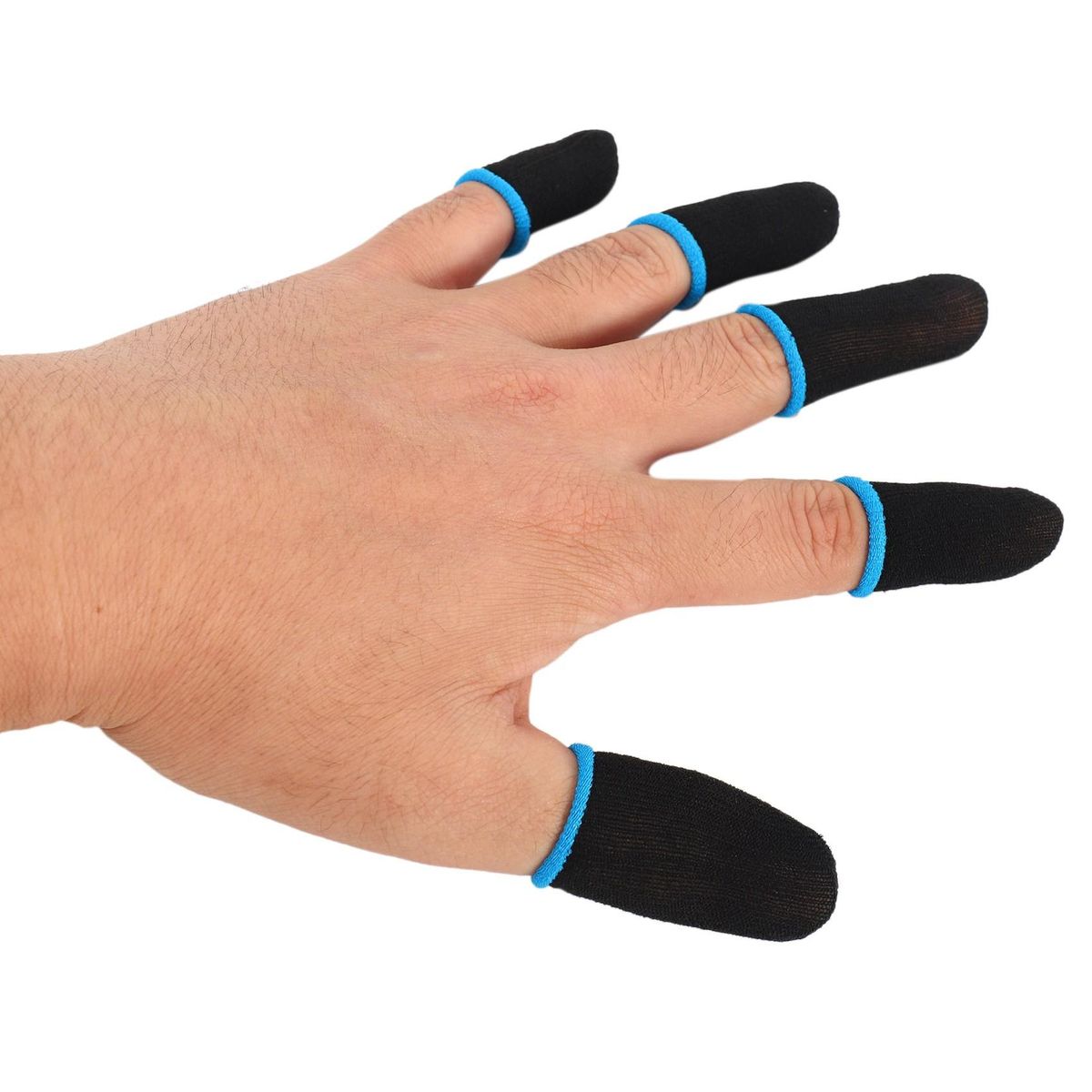 18-Pin Carbon Fiber Finger Sleeves For PUBG Mobile Games Press Screen Finger Sleeves(16 Pcs)