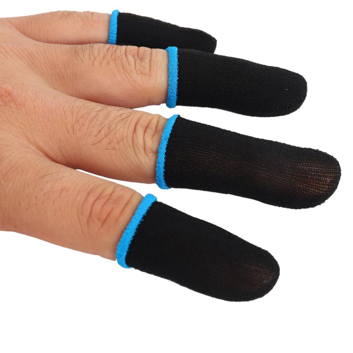18-Pin Carbon Fiber Finger Sleeves For PUBG Mobile Games Press Screen Finger Sleeves(16 Pcs)