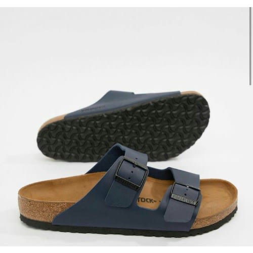 Realwon Leather Slippers - Blue