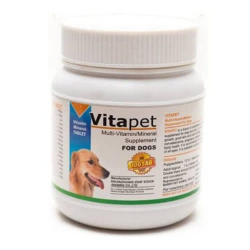 Vitapet Multivitamin Supplement For Dogs - 100tablets