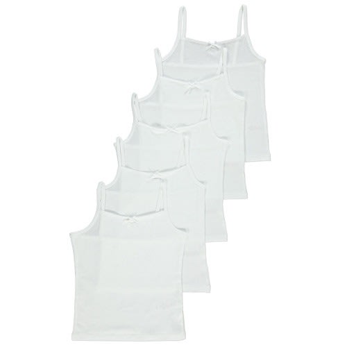 Girls' Cotton Strappy Vests