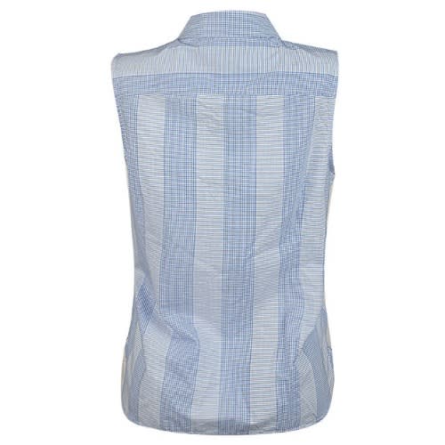 Ladies Sleeveless Button Down Shirt