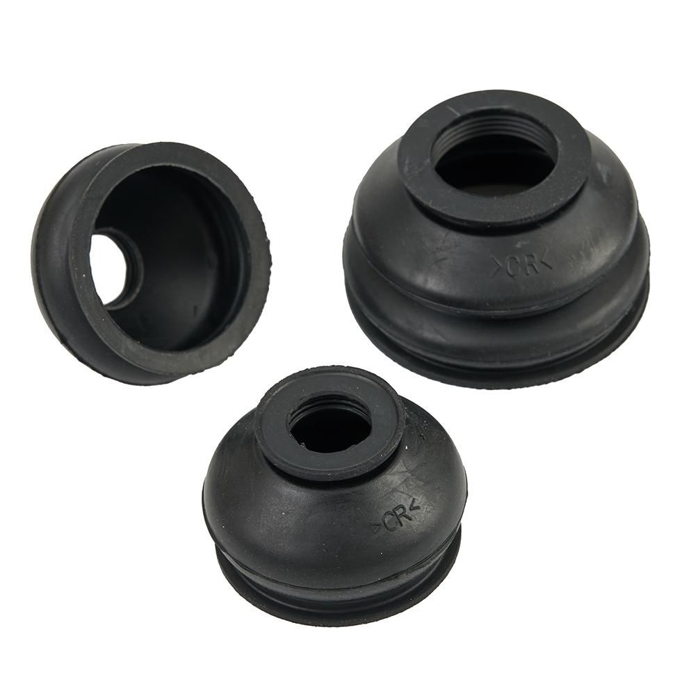 6PCS Turn To Rod Arm Ball Head Dust Protection Rubber Cover Dust Cover Boot Set Black Ball Joint Boot Universal Car Accessories