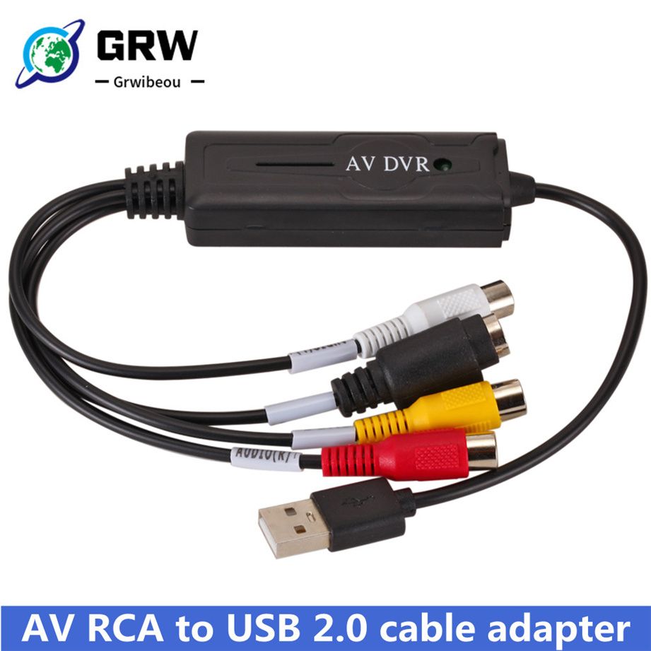 AVA To USB 2.0 Cable Adapter Converter Audio Video Capture Card Adapter PC CableS For TV DVD VHS Capture Device