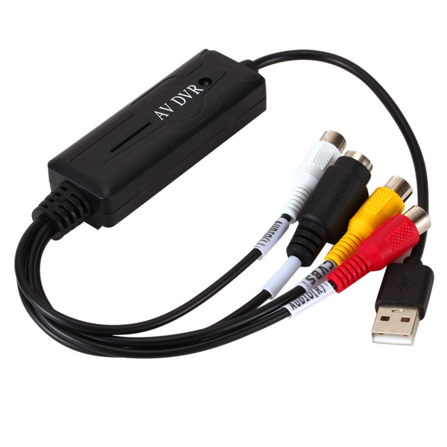 AVA To USB 2.0 Cable Adapter Converter Audio Video Capture Card Adapter PC CableS For TV DVD VHS Capture Device
