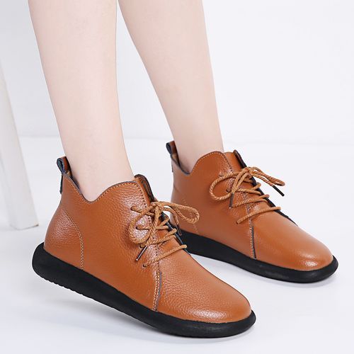 Large Martin Boots British Style Medium High Top Women's Shoes