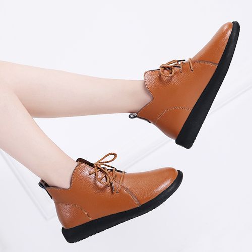 Large Martin Boots British Style Medium High Top Women's Shoes