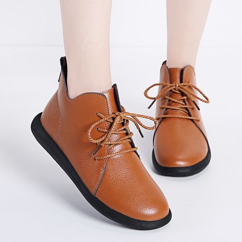 Large Martin Boots British Style Medium High Top Women's Shoes