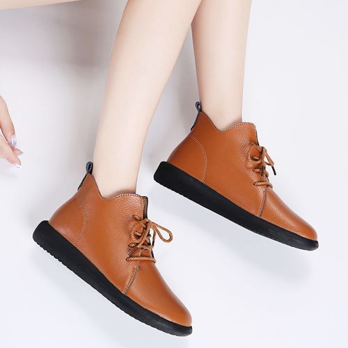 Large Martin Boots British Style Medium High Top Women's Shoes