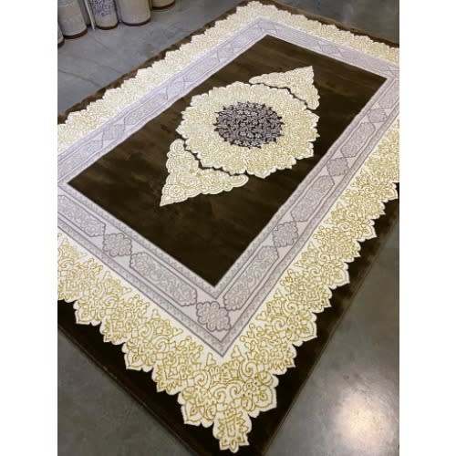 Turkish Retro Shades Center Rug - 7X10ft