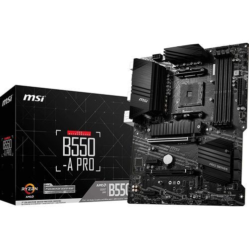 MSI B550-A PRO ProSeries Motherboard (AMD AM4, DDR4, PCIe