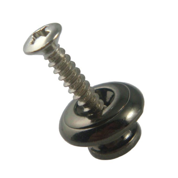 10x Strap Lock Buttons For Acoustic Electric Bass Guitar Ukulele Black