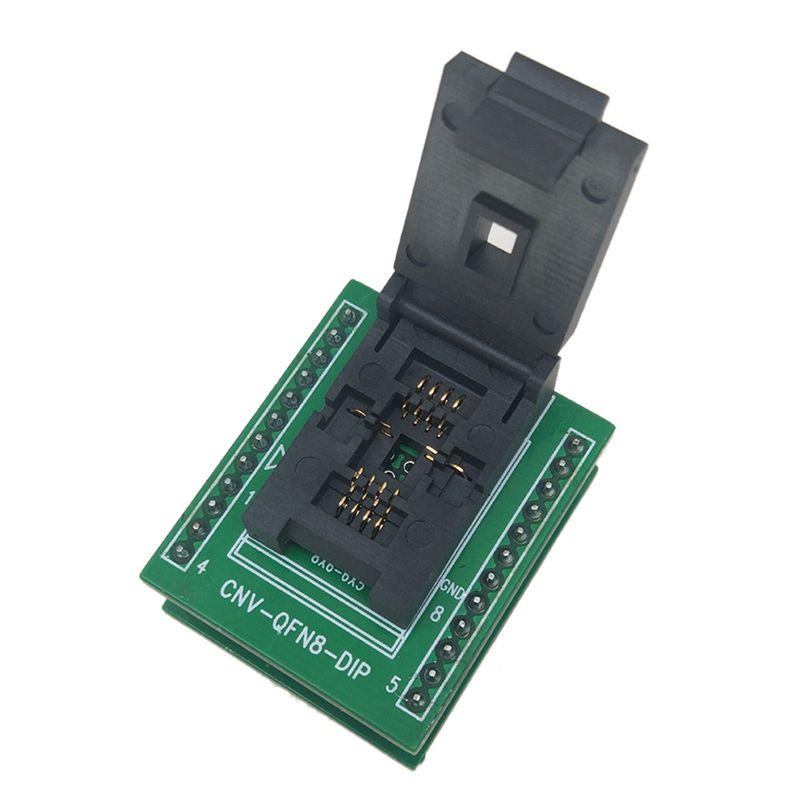 QFN8 DFN8 WSON8 Programming Socket Pin Pitch 1.27mm IC Body
