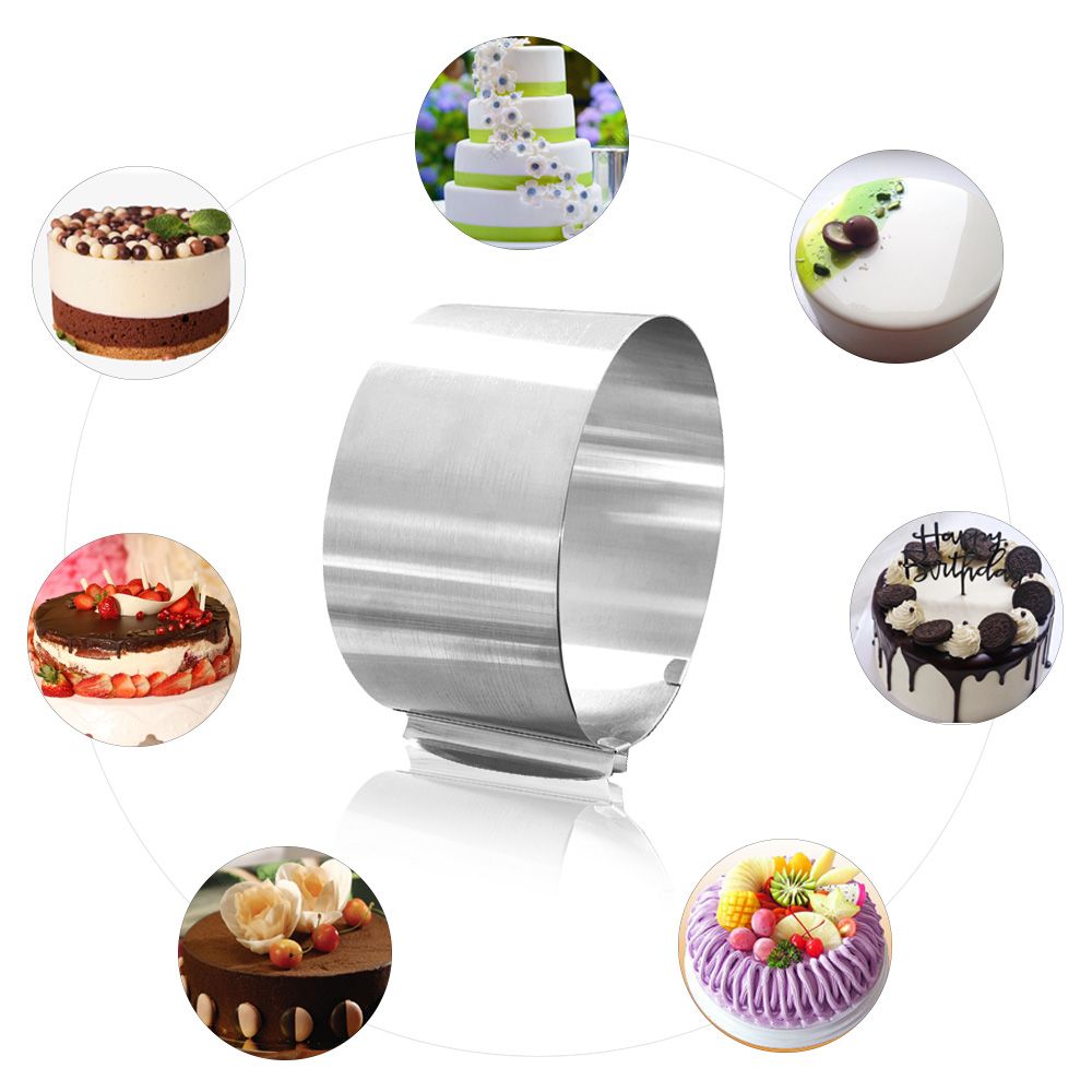 Retractable Stainless Steel Cake Ring Circle Cake Baking