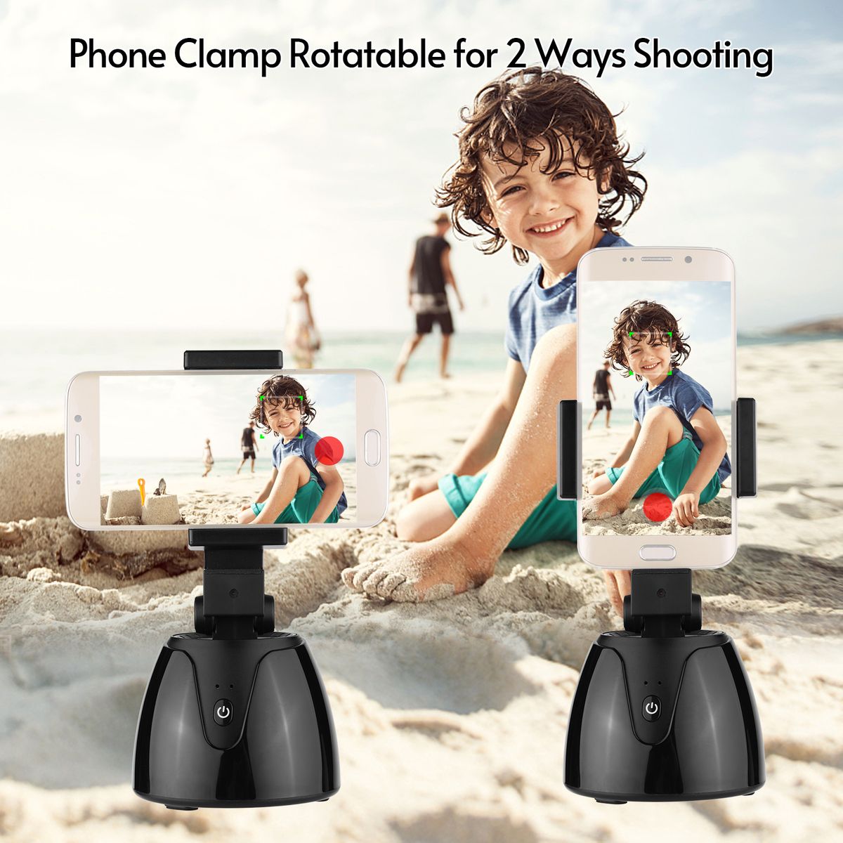 Smartphone 360° Smart Tracking Selfie Stick Holder With
