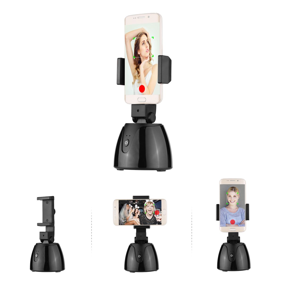 Smartphone 360° Smart Tracking Selfie Stick Holder With