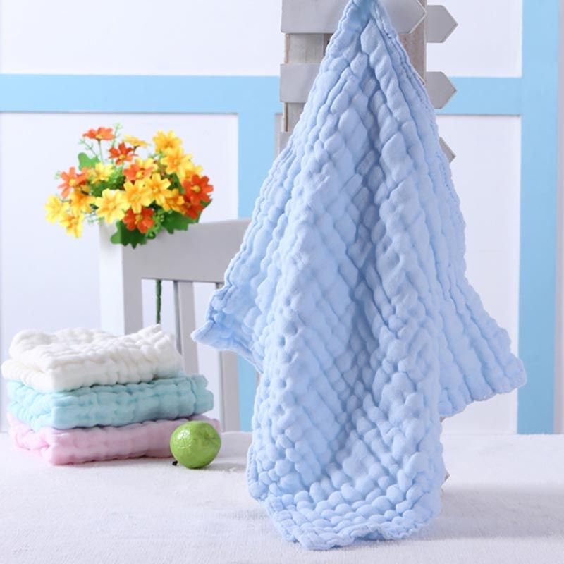 4pcs/lot Comfortable Baby Face Towels 6 Layer Cotton Children Towels Infant Toddler Multifunction Towels 28x28cm