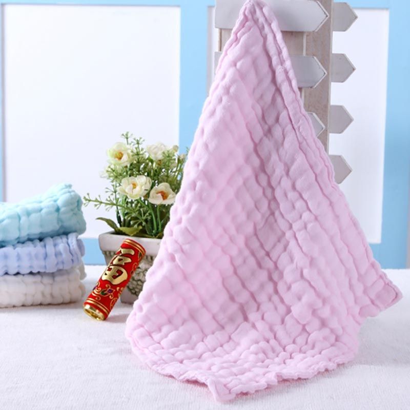 4pcs/lot Comfortable Baby Face Towels 6 Layer Cotton Children Towels Infant Toddler Multifunction Towels 28x28cm