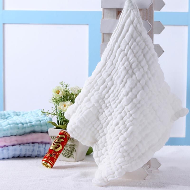 4pcs/lot Comfortable Baby Face Towels 6 Layer Cotton Children Towels Infant Toddler Multifunction Towels 28x28cm