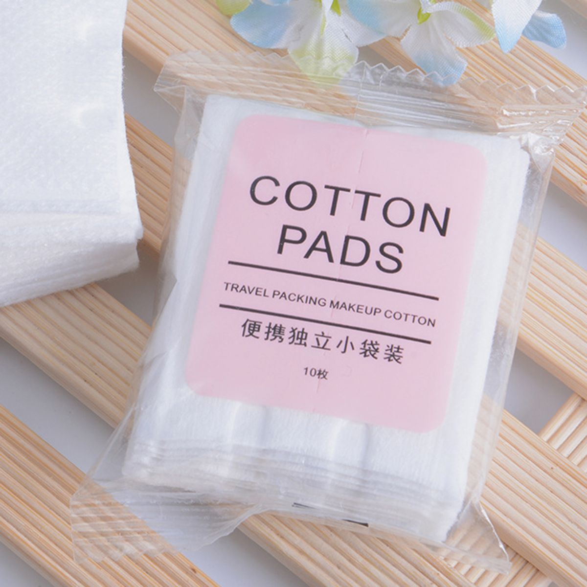 10Pcs Cosmetic Cotton Round High Water Absorption Soft Disposal Makeup Remover Pads For Home