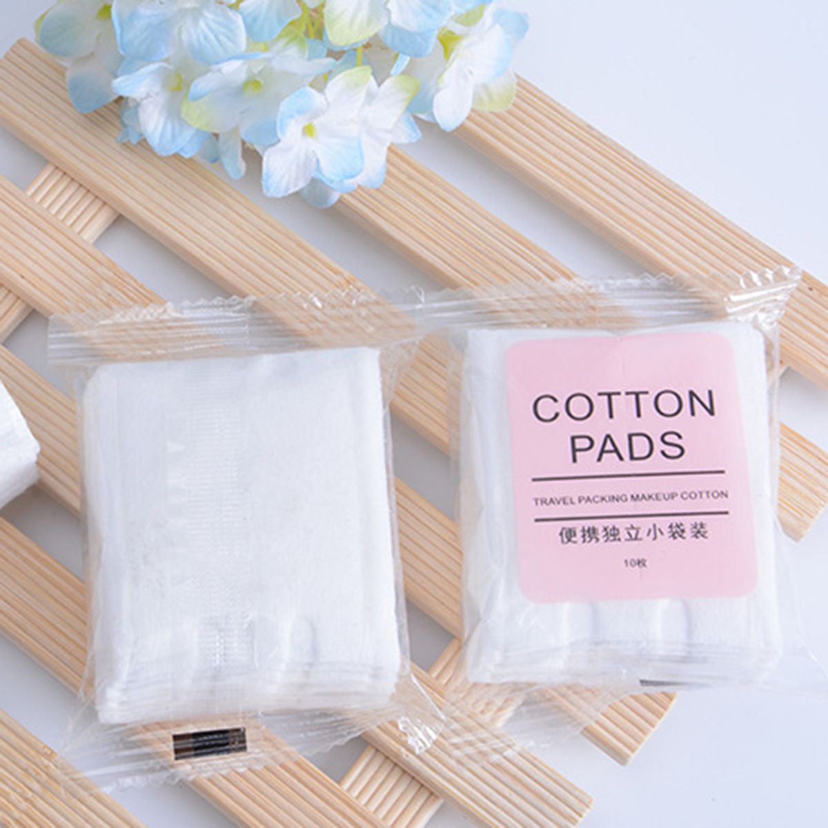 10Pcs Cosmetic Cotton Round High Water Absorption Soft Disposal Makeup Remover Pads For Home