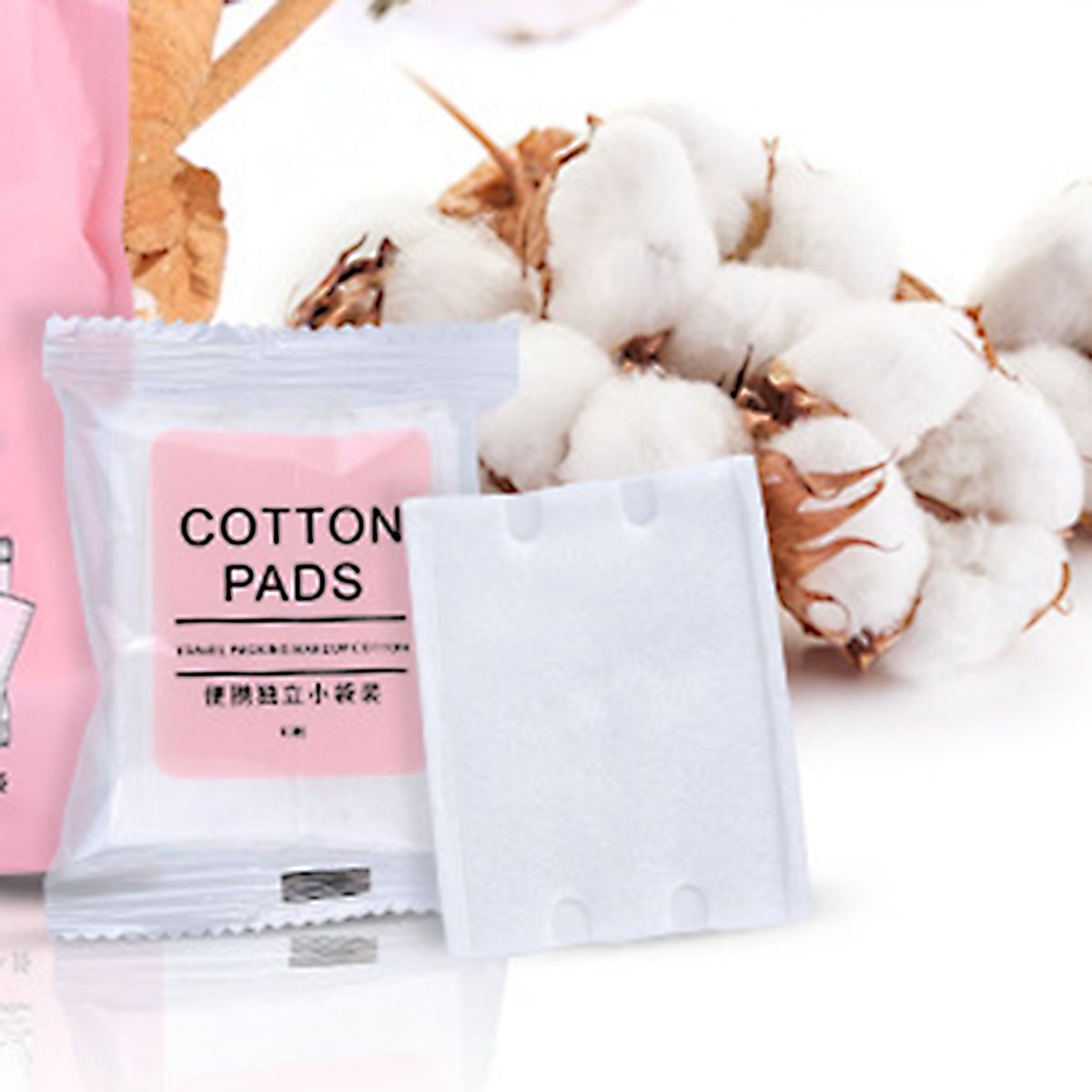 10Pcs Cosmetic Cotton Round High Water Absorption Soft Disposal Makeup Remover Pads For Home