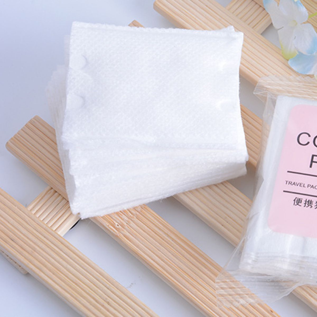 10Pcs Cosmetic Cotton Round High Water Absorption Soft Disposal Makeup Remover Pads For Home