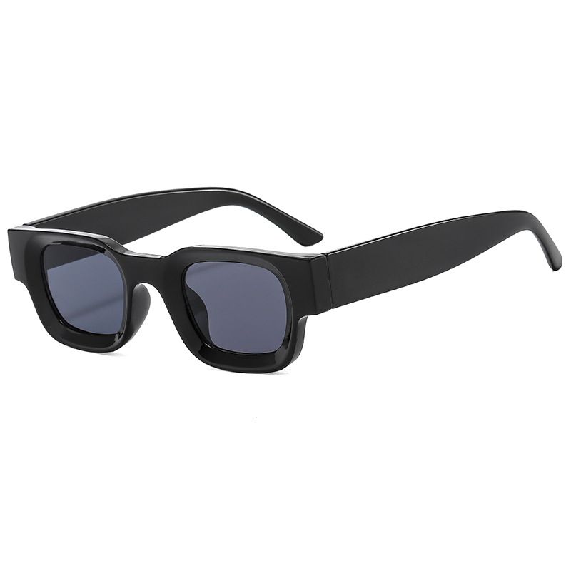 Ladies Square Frame Sunglasses  -  Black