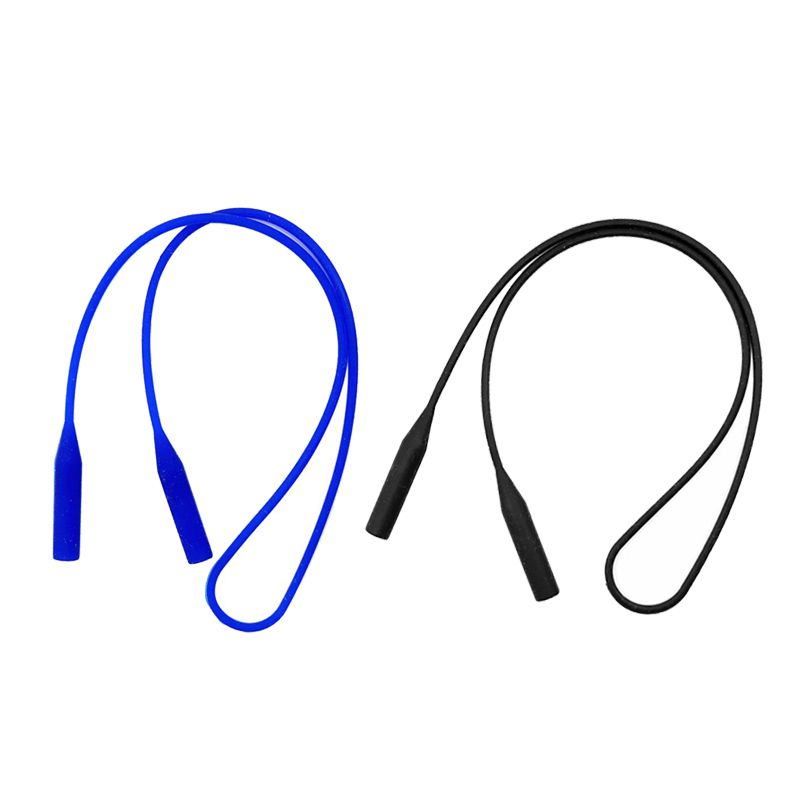 2x Elastic Silicone Eyeglass Neck Strap Glasses Sunglasses Cord Holder
