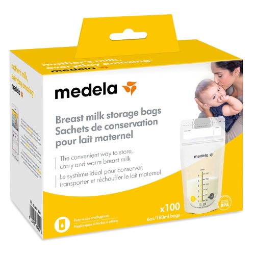 Breast Milk Storage Bags - 100 Count - 6 Ounces