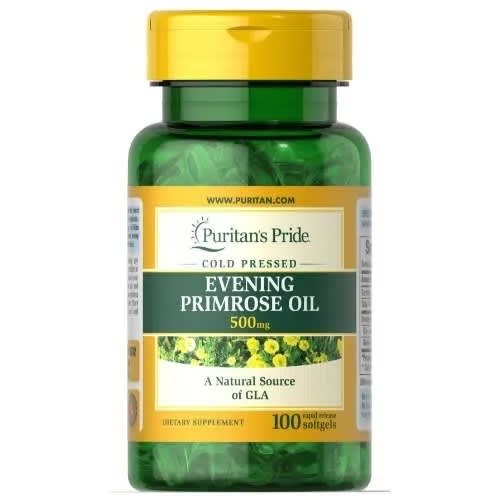 Puritan's Pride Evening Primrose Oil 500 Mg With Gla By 100 Softgels