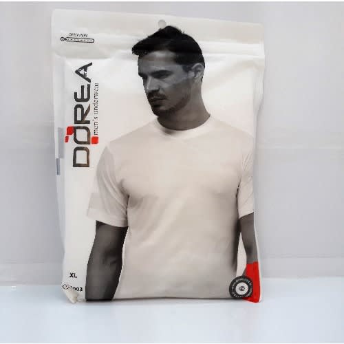 Dorea Men's  White Round Neck Vest- 100% Cotton