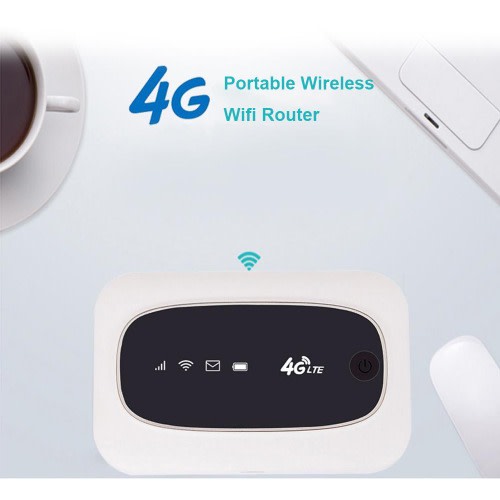 4G LTE Cat4 150m Unlocked Mobile Mifi - Portable Hotspot Wireless Wifi - With Router Sim Card - White