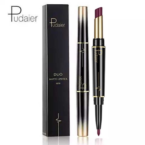 Pudaier Double Head Lip Liner & Lipstick Pen - 15# - 3.8g