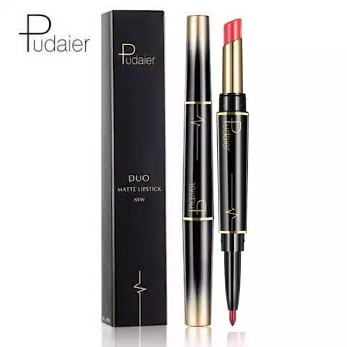 Pudaier Double Head Lip Liner & Lipstick - 02# - 3.8g