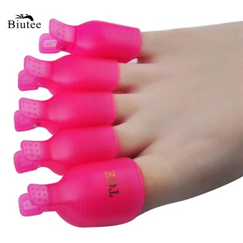 Plastic Toe Nail Polish Remover - 5 Pieces