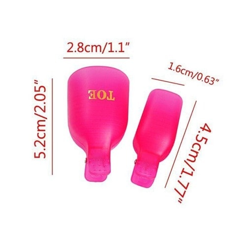 Plastic Toe Nail Polish Remover - 5 Pieces