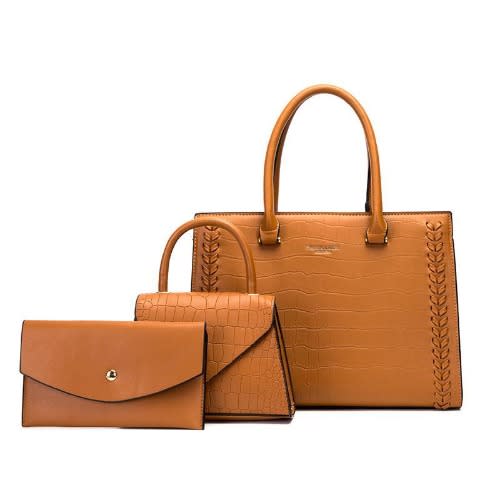 Ladies 3in1 Large Capacity Bag - Brown