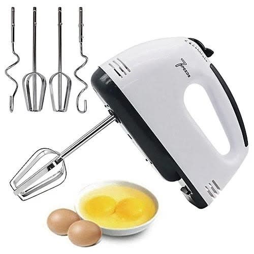 7 Speedy Super Hand Mixer With Chrome Beater + Dough Hook