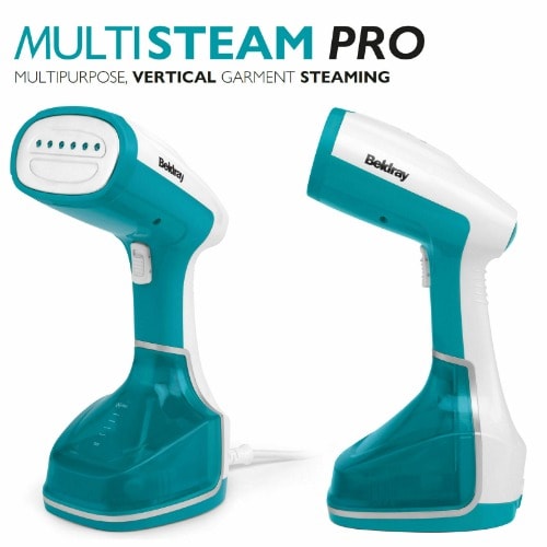 Pro Portable Handheld Garment  Steamer - 1200 W - Turquoise And White