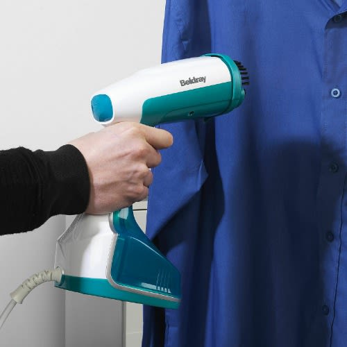 Pro Portable Handheld Garment  Steamer - 1200 W - Turquoise And White