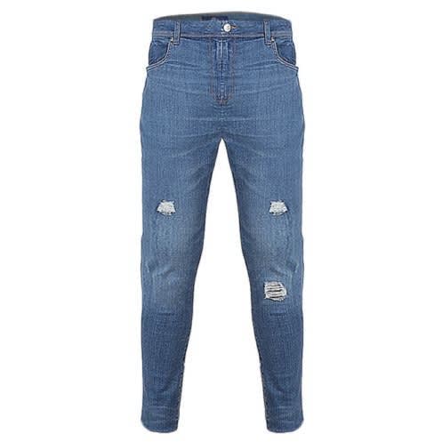Men's Straight Blue Jeans