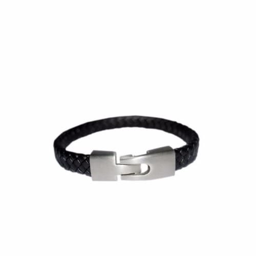 Men's Bracelet - Black & Silver