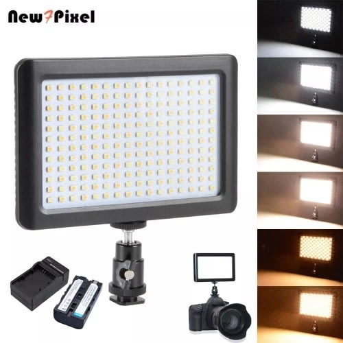 Pad-192 Led Dimmable Continuous Light Panel With Camera Mount And Filters Video Lightening